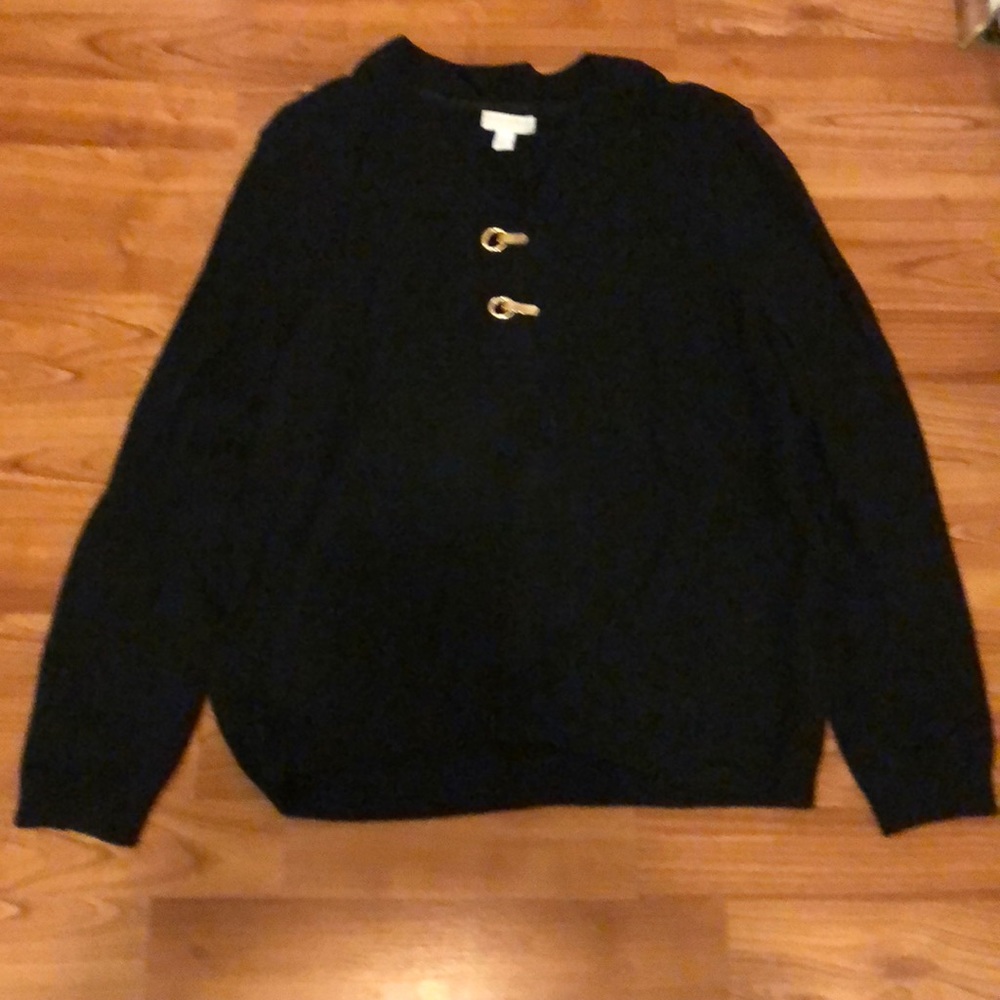 Charter Club Black Pullover Sweater